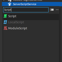 Capture d'écran de Roblox Studio pour créer un script permettant d'obtenir le chemin d'un objet.