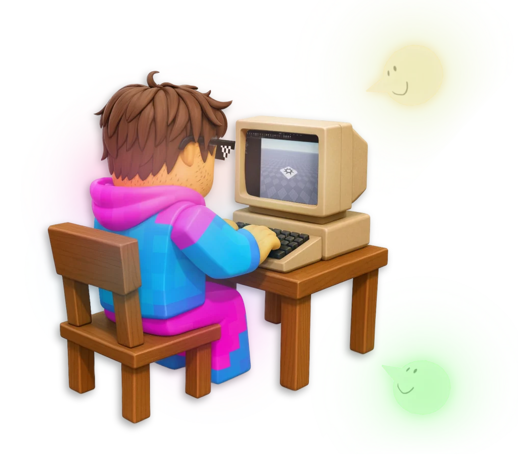 Interface Roblox Studio pour apprendre à créer un jeu et débuter en développement.